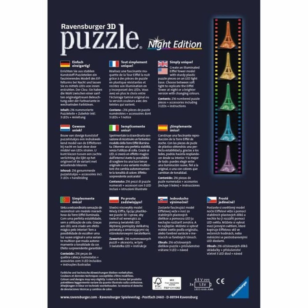 3D Puzzle Ravensburger Iceland: Kirkjuffellsfoss 216 Stücke 3D