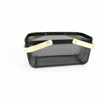 Multi-purpose basket Confortime Wood Metal 40 x 28 x 18 cm (6 Units)