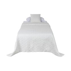 Bedspread (quilt) Home ESPRIT White 180 x 260 cm