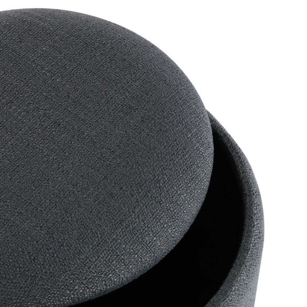 Detachable Pouffe Versa Grey Bamboo MDF Wood
