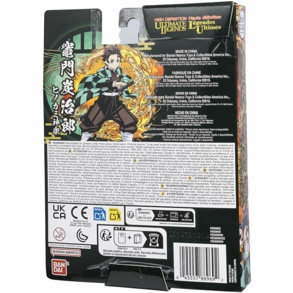 Figurine d’action Bandai Demon Slayer Animation et manga 11 Pièces