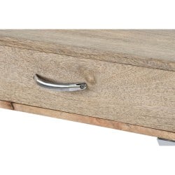 Möbel-Set-Set Home ESPRIT Braun Silberfarben Stahl Mango-Holz 110 x 40 x 76 cm (3 Stücke)