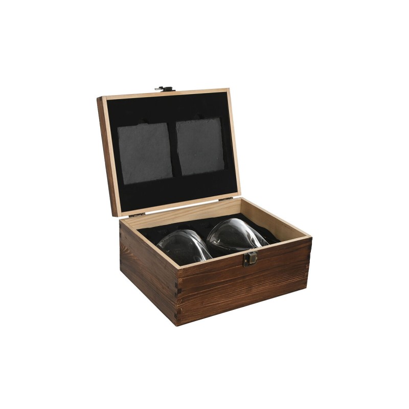 Set de Whisky Home ESPRIT Marron Pin