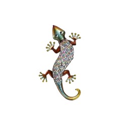 Wall Decoration Home ESPRIT Multicolour Lizard 25 x 6,5 x 51 cm