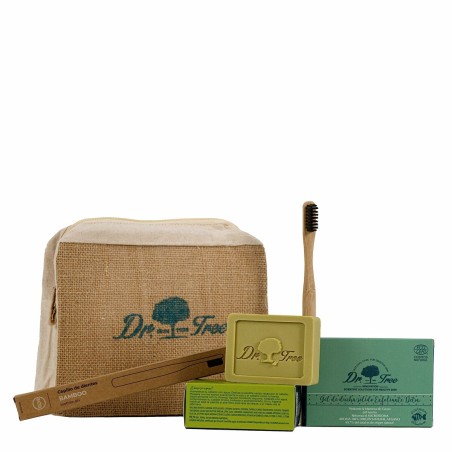 Set de douche Dr. Tree The traveler's kit Peau sensible 4 Pièces