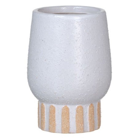 Vase White Ceramic 12,5 x 12,5 x 18 cm