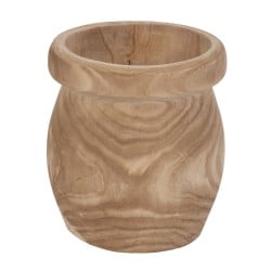 Set of Planters Natural Paolownia wood 43 x 43 x 44 cm (3 Units)