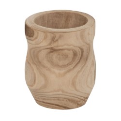 Set of Planters Natural Paolownia wood 44 x 44 x 46 cm (3 Units)