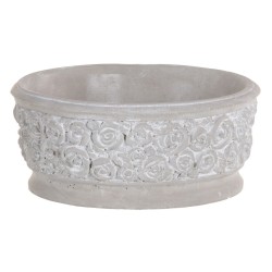 Planter Grey Cement 26 x 26 x 11 cm