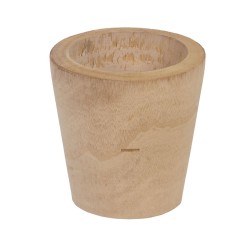 Set of Planters Natural Paolownia wood 32 x 32 x 32 cm (3 Units)