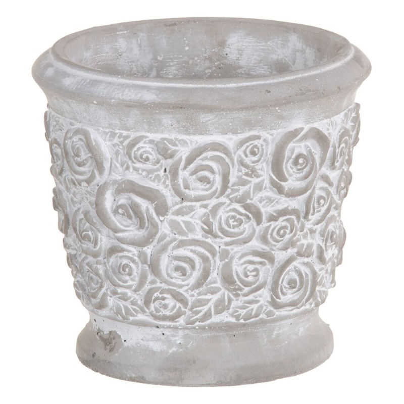 Cache-pot Gris Ciment 19 x 19 x 17,5 cm