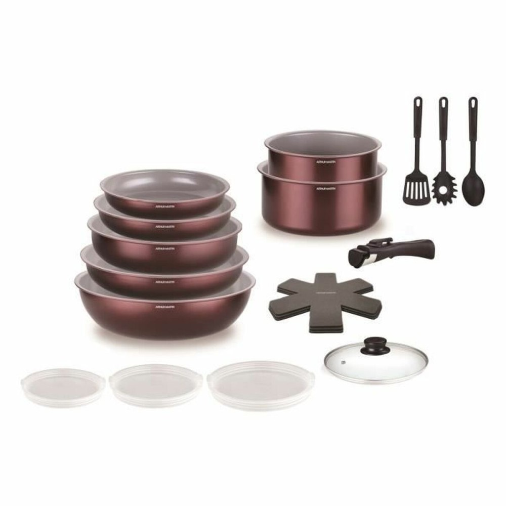 Topfset Arthur Martin AM2503 Granatrot