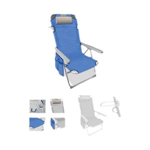 Beach Chair Blue Grey
