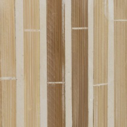 Kerzenschale Beige Bambus Holz MDF 10,5 x 10,5 x 16 cm