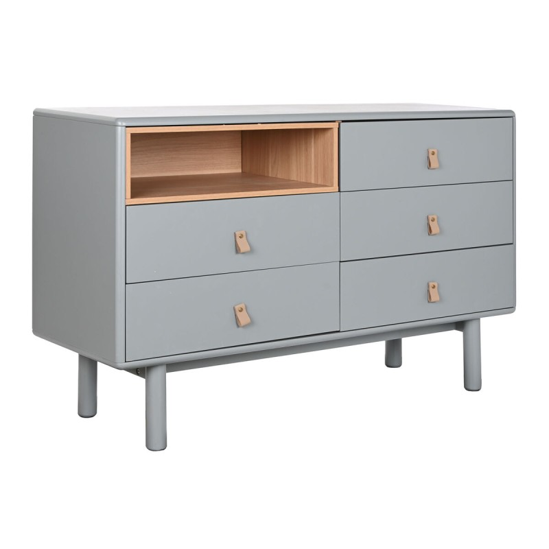 Kommode Home ESPRIT Blau Grau natürlich Polypropylen Holz MDF 120 x 40 x 75 cm