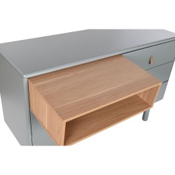 Kommode Home ESPRIT Blau Grau natürlich Polypropylen Holz MDF 120 x 40 x 75 cm