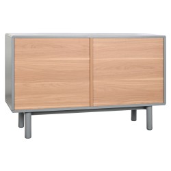 Commode Home ESPRIT Bleu Gris Naturel polypropylène Bois MDF 120 x 40 x 75 cm