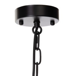 Ceiling Light White Black Iron 40 W 220 V 65 x 65 x 49,5 cm