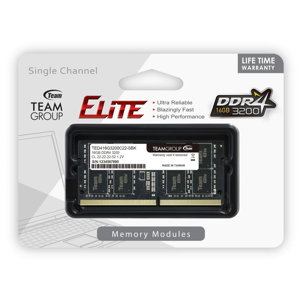 RAM Speicher Team Group TED416G3200C22-S01 16 GB DDR4 3200 MHz CL19