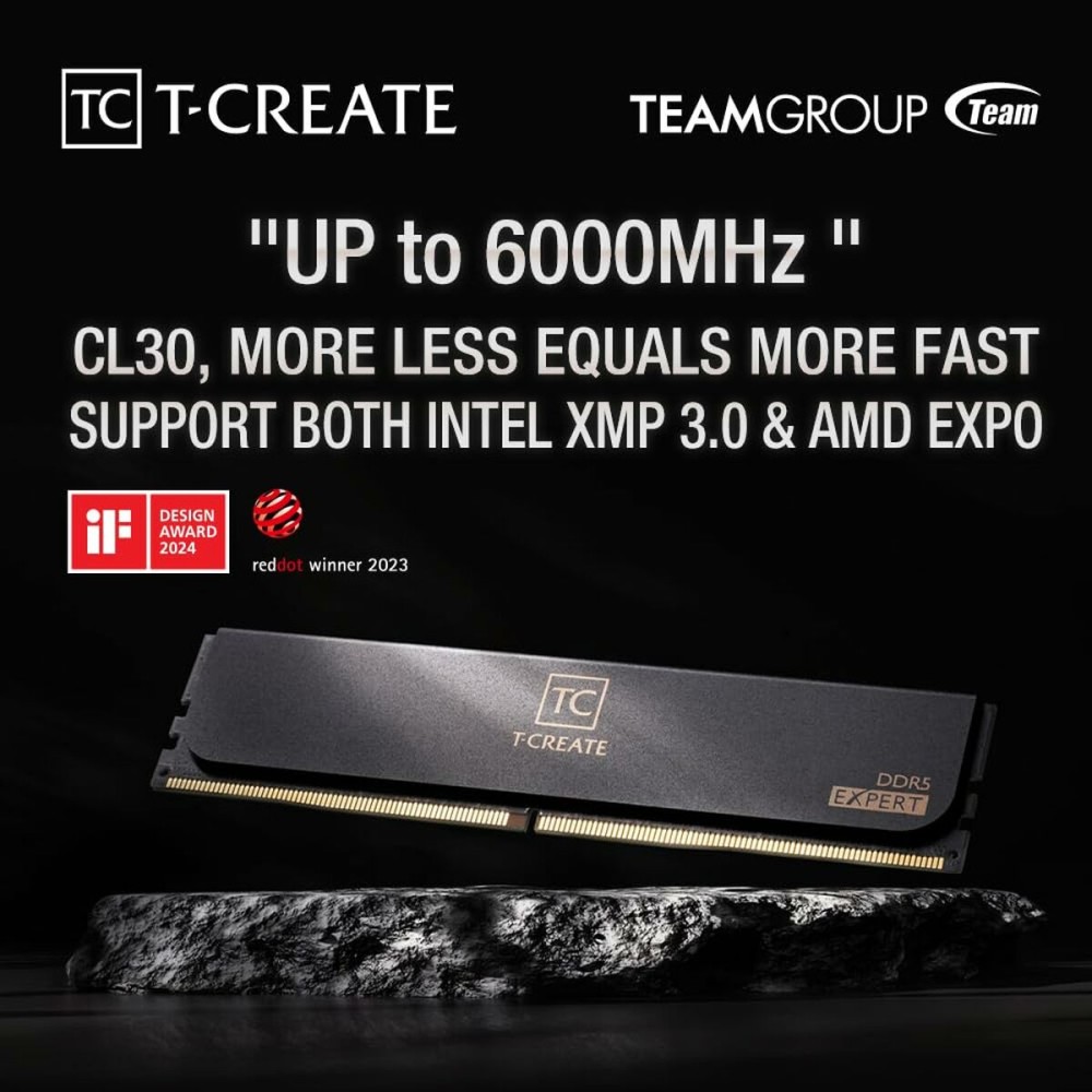 Mémoire RAM Team Group CTCED532G6000HC30DC01 32 GB DDR5 SDRAM DDR5 6000 MHz