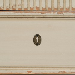 Caisson à Tiroirs Crème Naturel Bois d'épicéa Bois MDF 119,5 x 44,5 x 84 cm