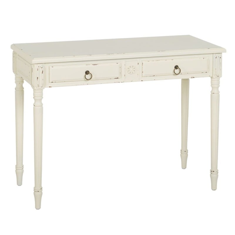 Console White Fir wood MDF Wood 100 x 45 x 76 cm