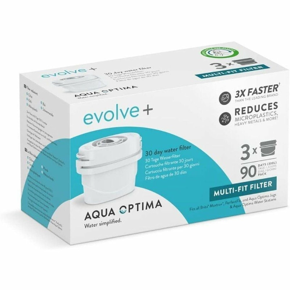 Filtre pour Carafe Filtrante Aqua Optima STEPS319 Blanc Plastique