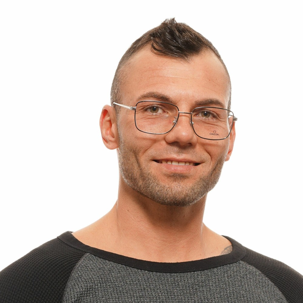 Men' Spectacle frame Omega OM5035-D-57016 Grey ø 57 mm