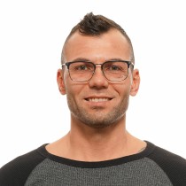Men' Spectacle frame Omega OM5026-55020 Grey Ø 55 mm