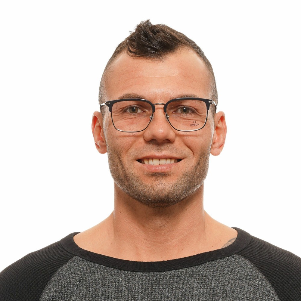 Men' Spectacle frame Omega OM5026-55020 Grey Ø 55 mm