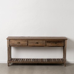 Console Brown Fir wood MDF Wood 184,5 x 50 x 86,8 cm