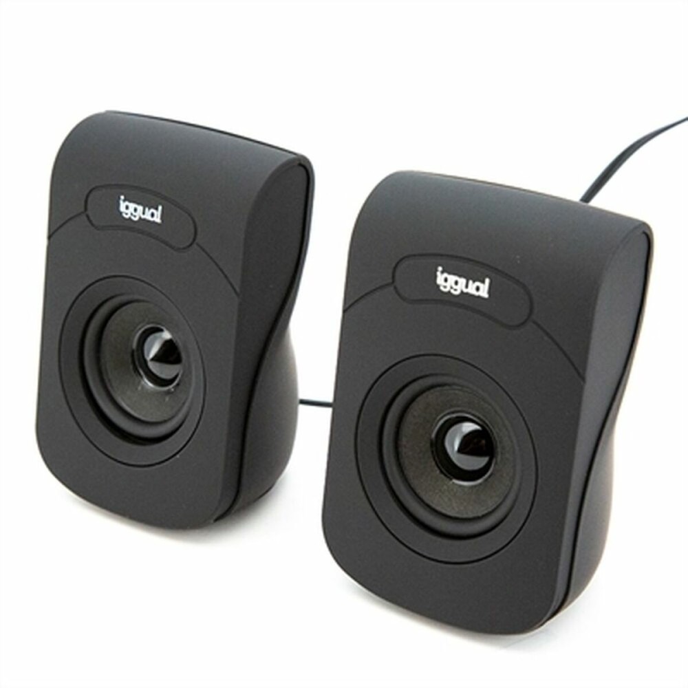 Haut-parleurs de PC iggual IGG316993 Noir 3 W