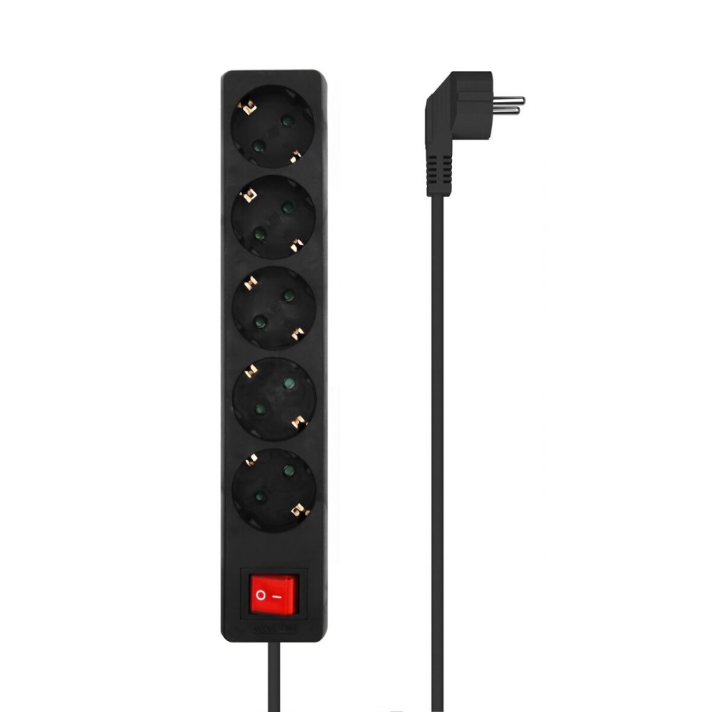 Multiprise 5 Prises avec Interrupteur Aisens A154-0652 Noir 1,4 m