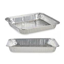 Set of trays Kinvara 82262 Aluminium 32,5 x 26 x 3,8 cm 3 Pieces (12 Units)