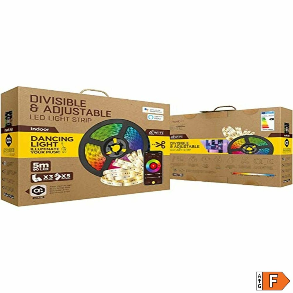 LED-Leisten Muvit MIOLST002 5 m Schwarz Bunt Gold F