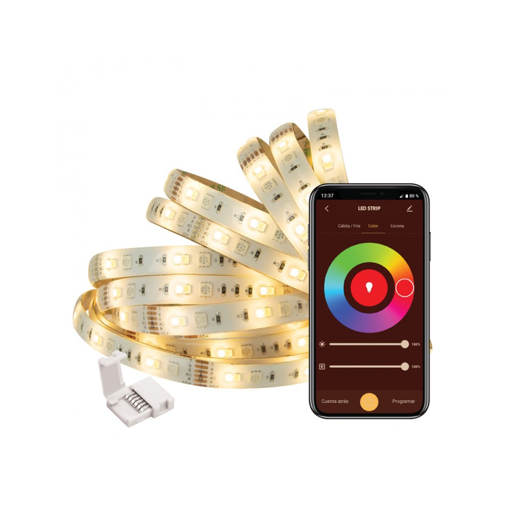 LED-Leisten Muvit MIOLST002 5 m Schwarz Bunt Gold F