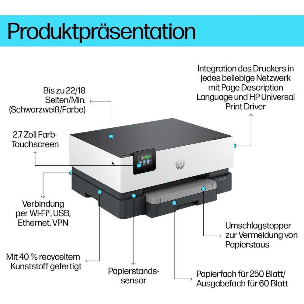 Multifunction Printer HP 5A0S3B