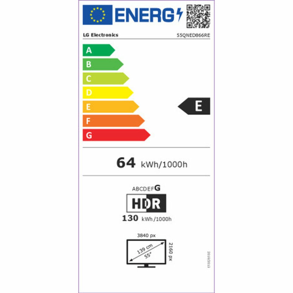 TV intelligente LG 55QNED866RE 4K Ultra HD 55" HDR