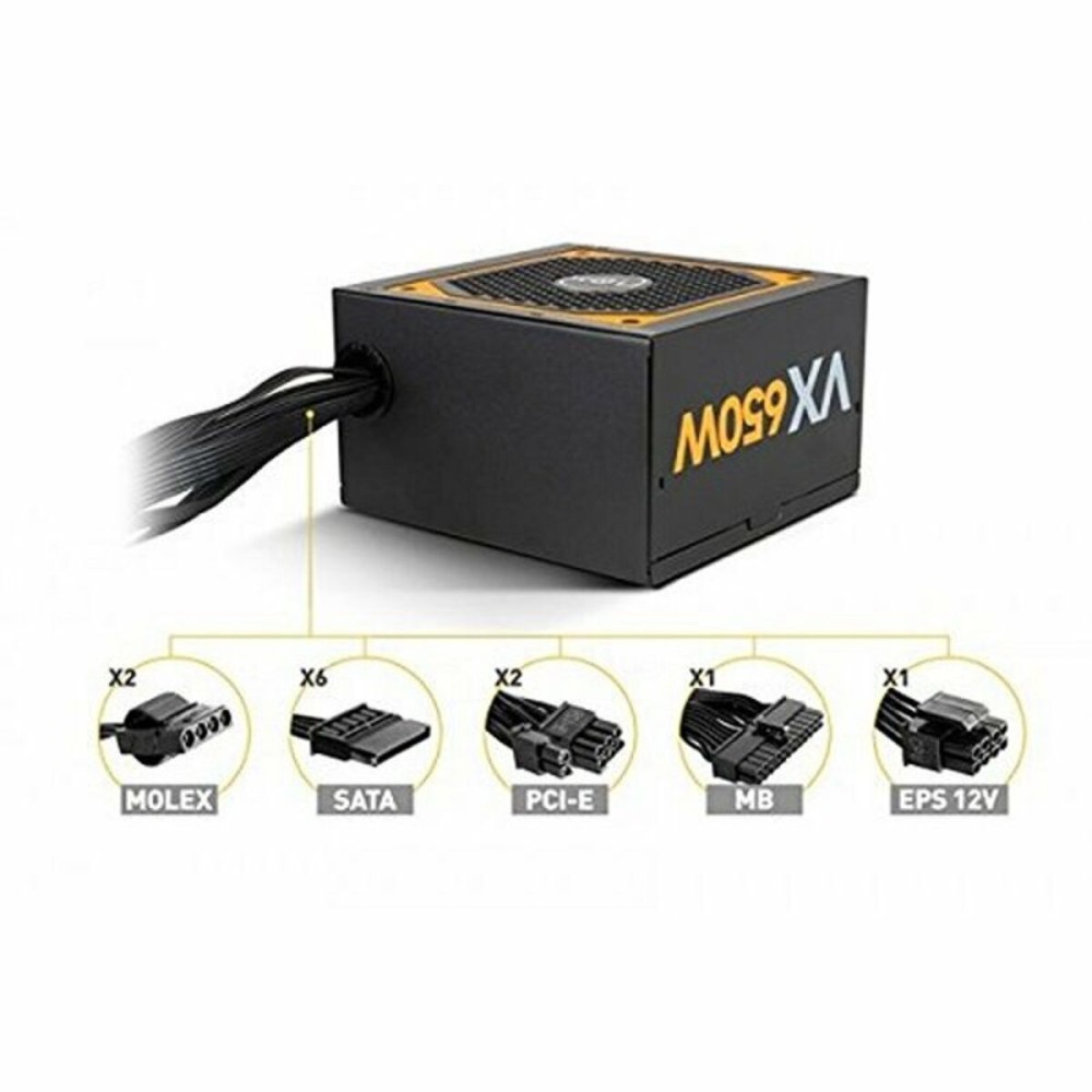 Bloc d’Alimentation Nox-Xtreme NXURVX650BZ ATX 650 W 80 Plus Bronze