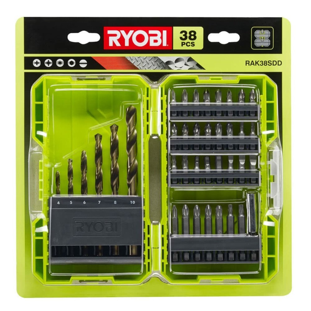 Satz Bits und Spitzen Ryobi 5132003303 38 Stücke
