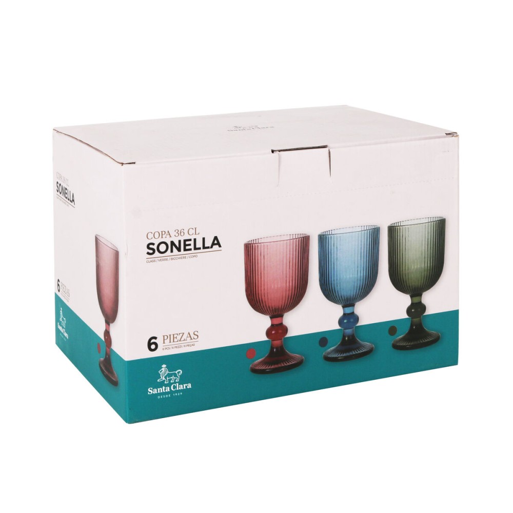 Champagne glass Santa Clara Sonella Green (36 Units)
