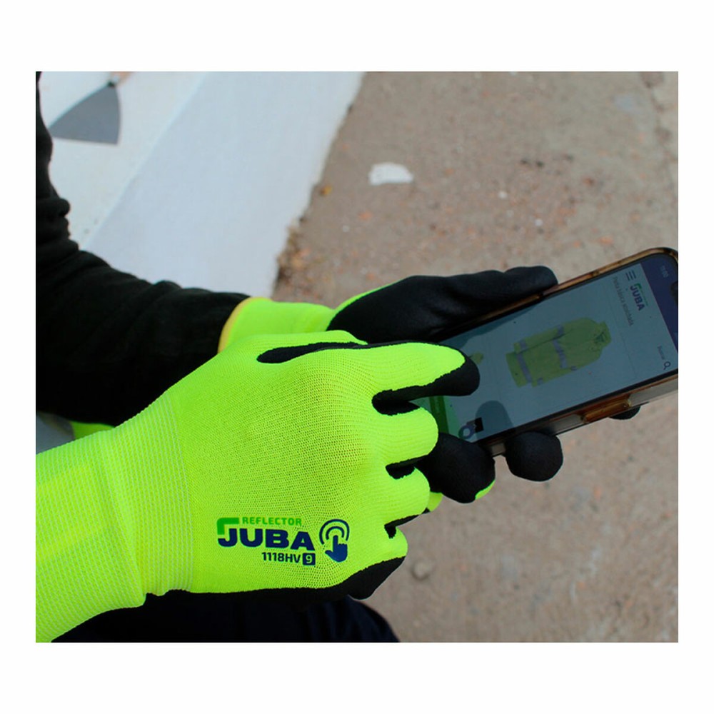 Arbeitshandschuhe JUBA Eco-Nit Foam Gelb