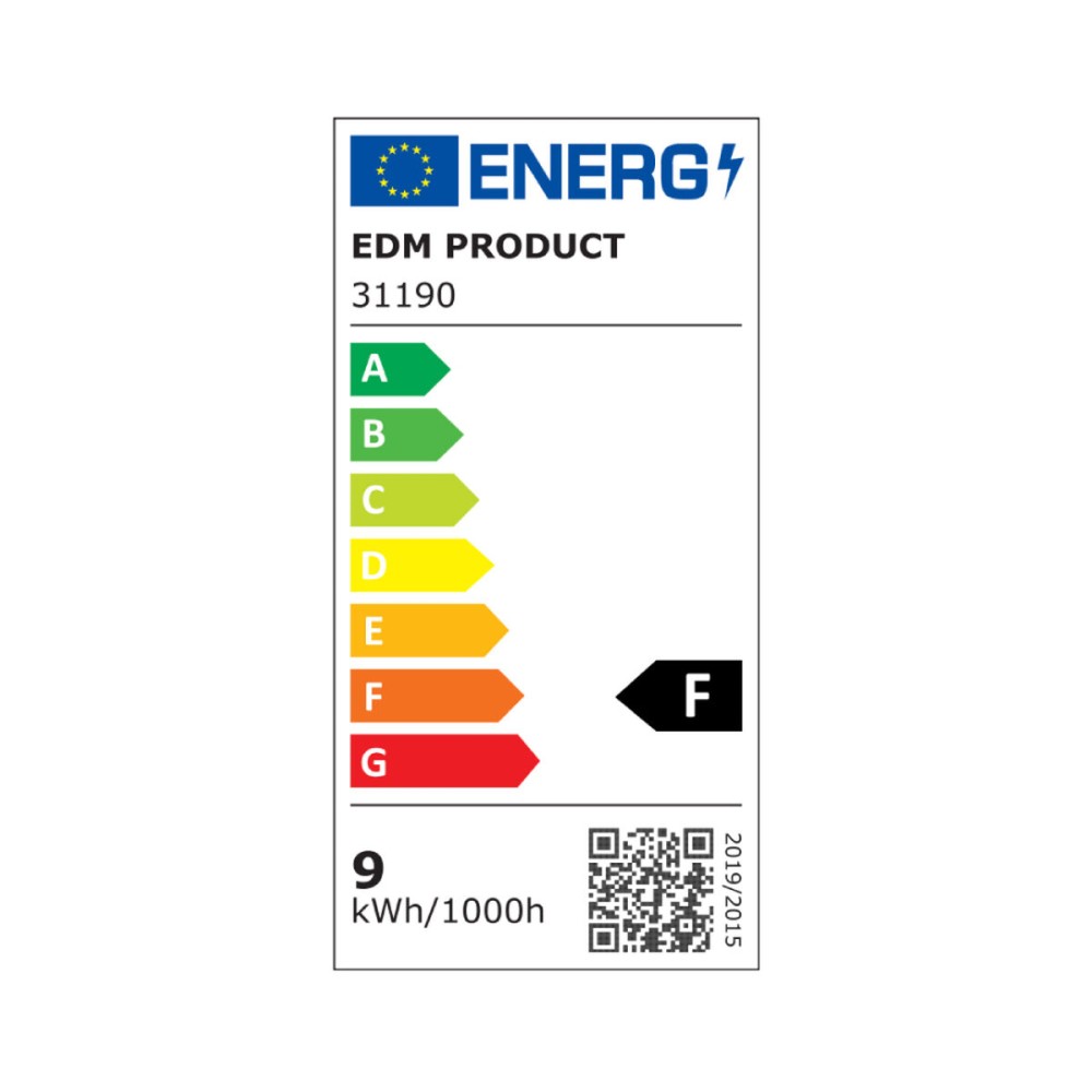 LED Tube EDM 31190 F 18 W 9 W G13 T8 900 Lm Ø 2,6 x 60 cm (6500 K)