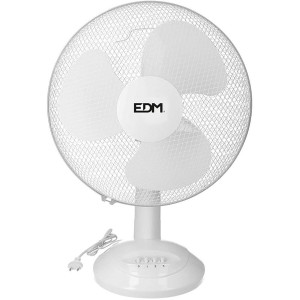 Tischventilator EDM Ø 40 x 61 cm Weiß 45 W