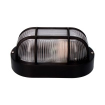Wandleuchte EDM 34351 Tarragona Schwarz Kunststoff 40 W E27