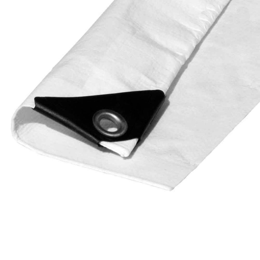 Auvent EDM 74998 Blanc 90 g/m² 4 x 5 m Double face