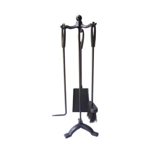 Fireplace Utensils EDM 85752 Black Cast Iron 19 x 59,5 cm (3 Pieces)