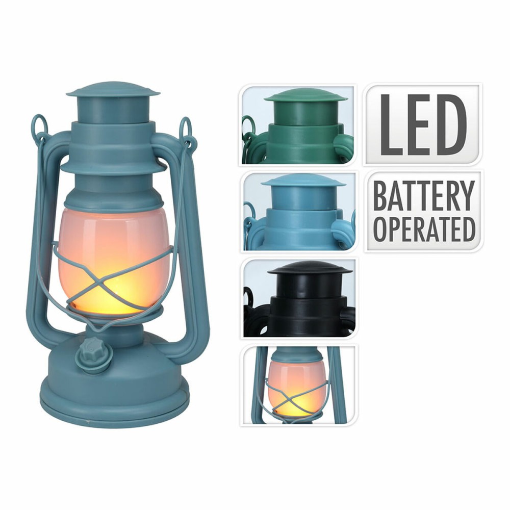 Lanterne à LED Lumineo Bleu Vert Bleu/Vert Aluminium 24,5 cm