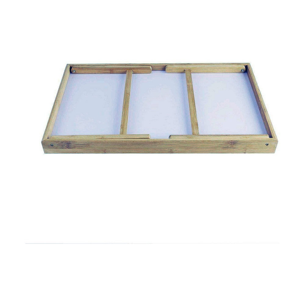 Folding Tray for Bed Wood 50 x 30 x 22 cm