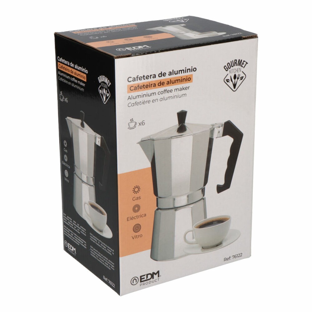 Cafetière Italienne EDM Aluminium 6 Tasses